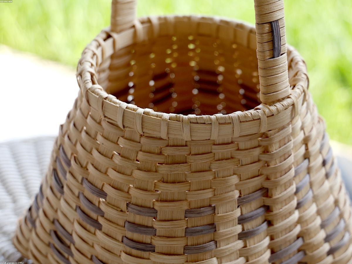 Woven gift basket